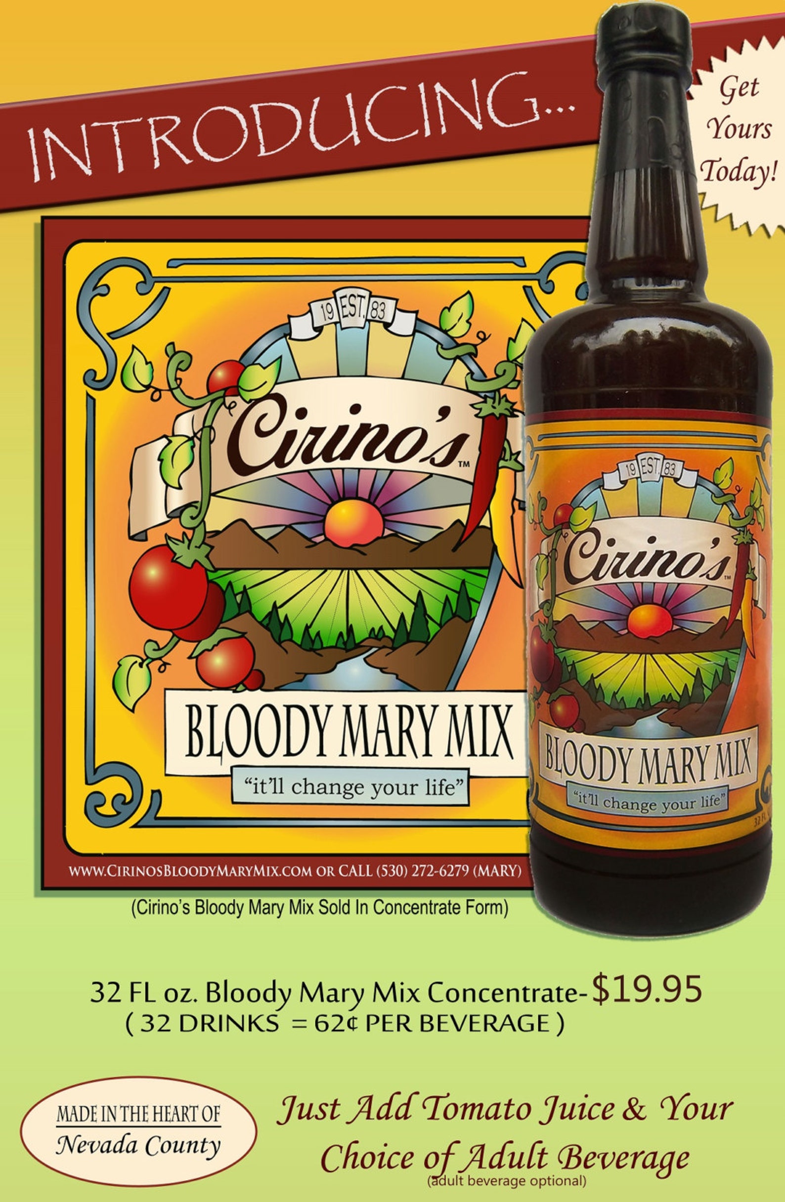 Cirino's Bloody Mary Mix Etsy