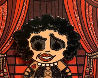 Dr Frank-N-Furter pin, Rocky Horror Picture Show Hard enamel pin,  geeky, cult classic, horror, classic horror, musical, time warp, rhps