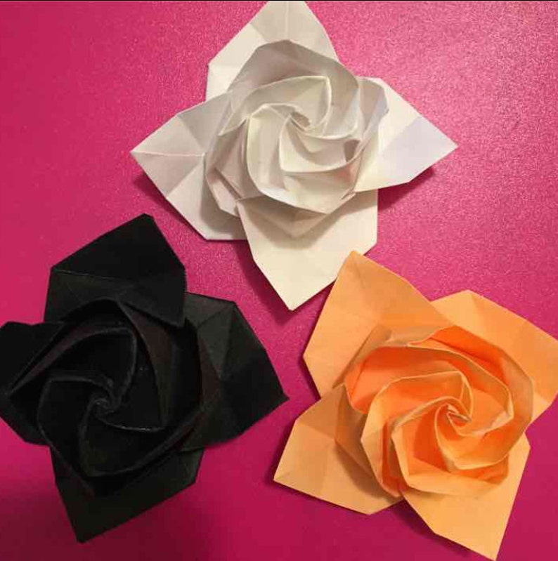 20 Origami Roses Etsy