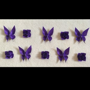 Origami Roses and Butterflies