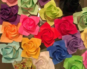 20 Origami Roses