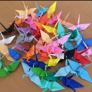 50 Origami Mini Cranes