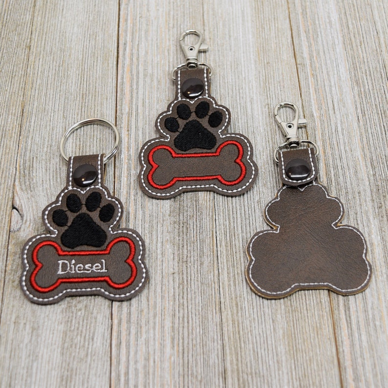 Dog Paw Keychain Adopt Rescue Gift Dog Crate Tag Pet Key Etsy