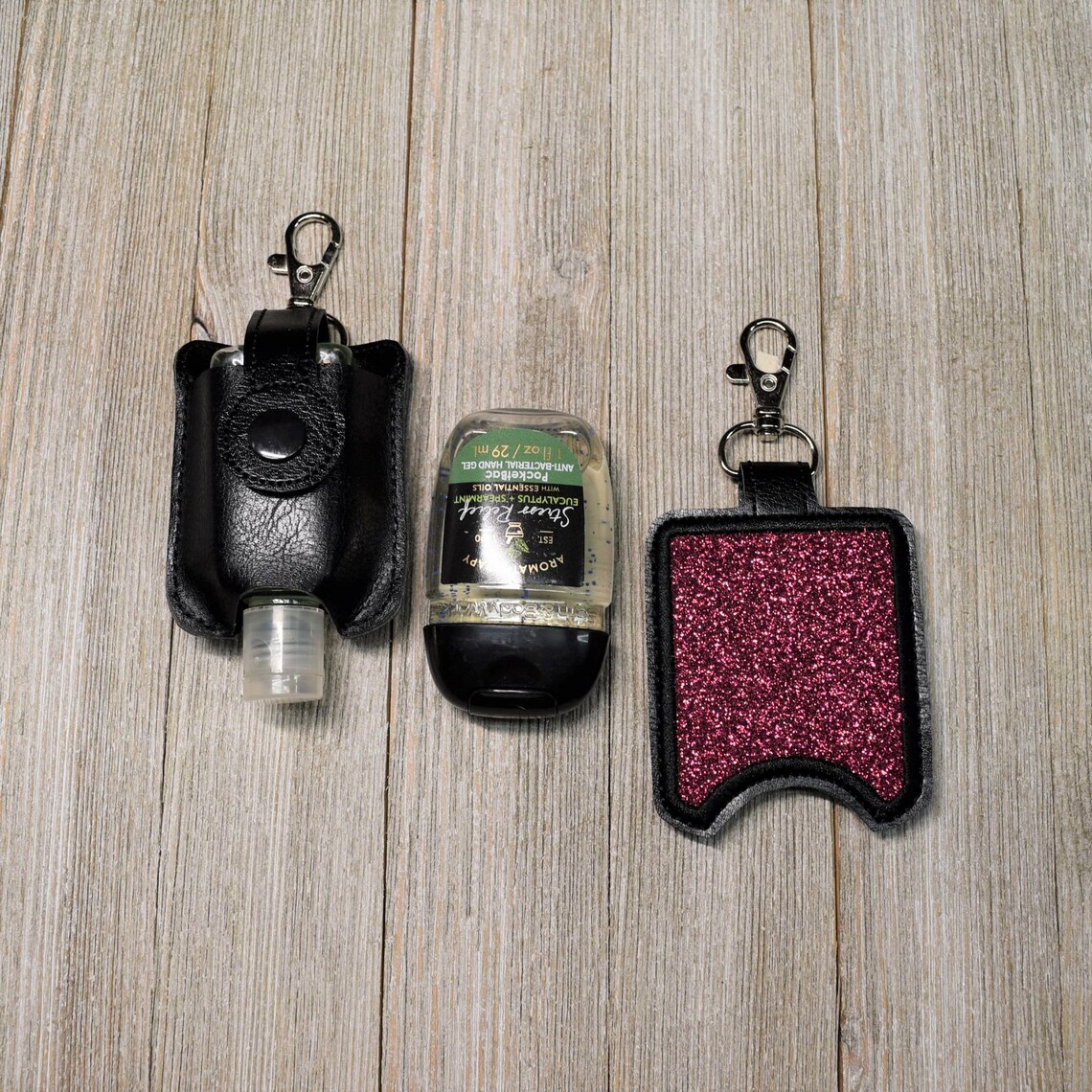 Sanitizers Holder Sanitizer Keychain Pocketbac Holder Snap Etsy