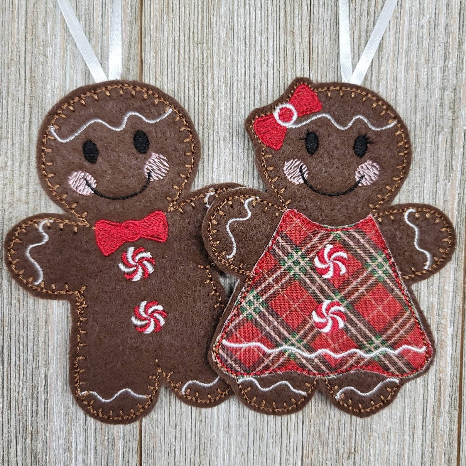 Gingerbread Decor Felt Ornaments Gingerbread Ornaments - Etsy