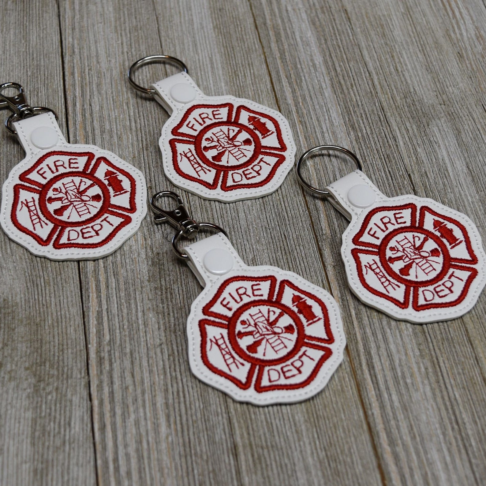 Fireman Fire Department Maltese Cross Firefighter Keychain - Etsy