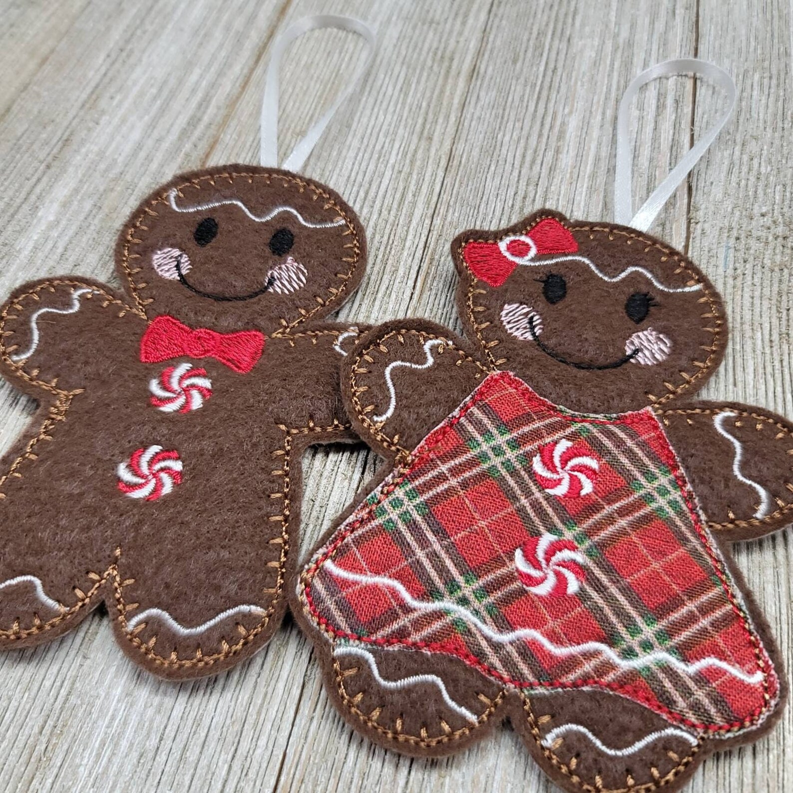 Gingerbread Decor Felt Ornaments Gingerbread Ornaments - Etsy