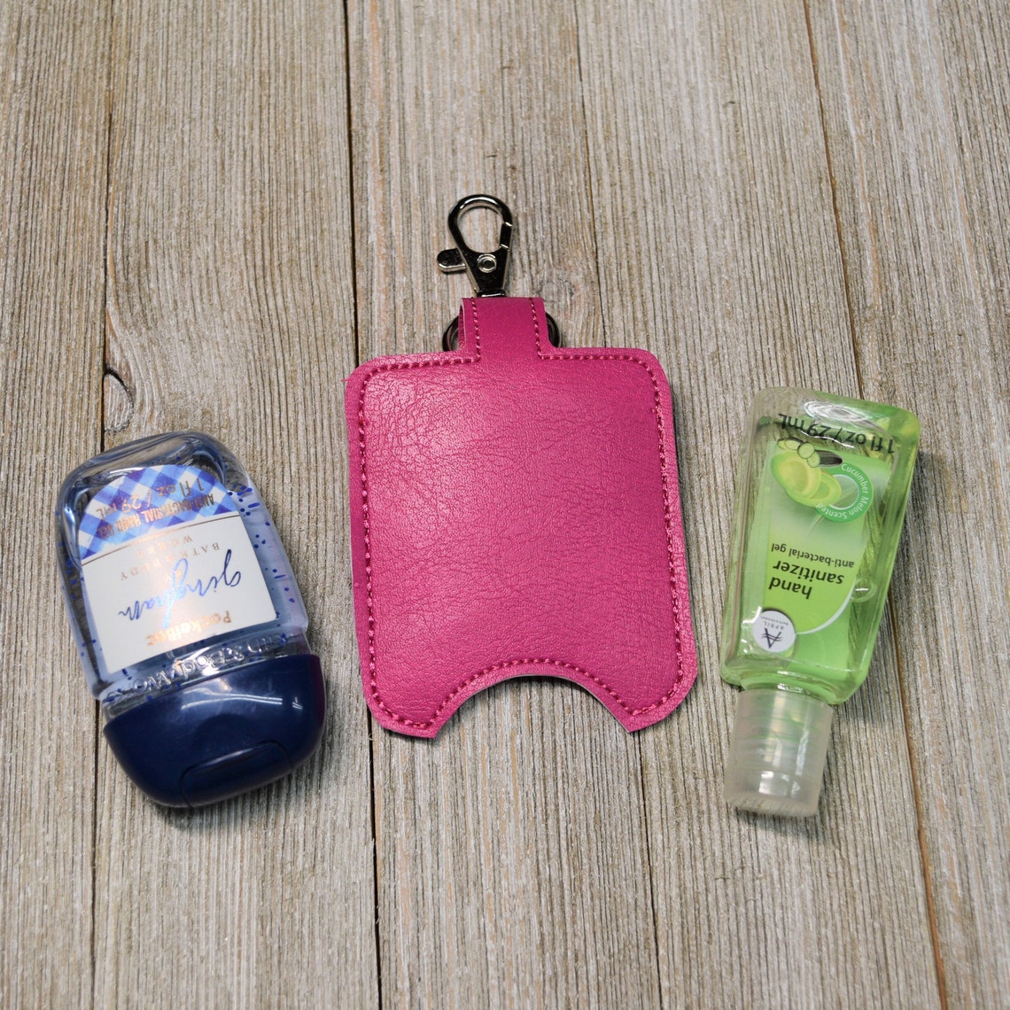 Hand Sanitizer Holder Faux Leather Sanitizer Keychain Etsy UK