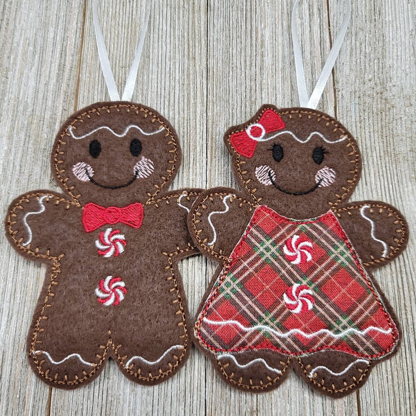 Gingerbread Decor Felt Ornaments Gingerbread Ornaments - Etsy