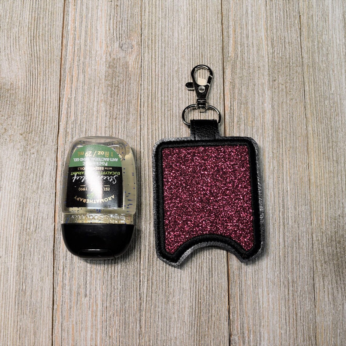 Sanitizers Holder Sanitizer Keychain Pocketbac Holder Snap Etsy