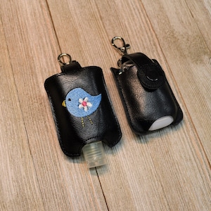 Sanitizers And Holders, Faux Leather Keychain, Pocketbac Holder, Snap On Key Chain, Backpack Clips, Gift Ideas, Fits 1 OZ Bottle