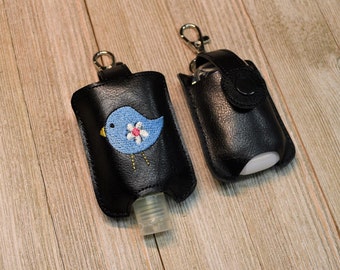 Sanitizers And Holders, Faux Leather Keychain, Pocketbac Holder, Snap On Key Chain, Backpack Clips, Gift Ideas, Fits 1 OZ Bottle