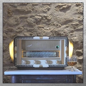 Tube radio Rare Hi-fi highly collectible working antique radio ! Vintage French  Art Deco 1954 Oceanc model L'Océan ! With Bluetooth & wifi!