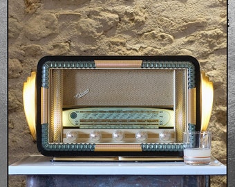 Vintage Antique tube Radio WiFi & Bluetooth  Art Deco style.