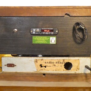 Vintage antique tube radio speaker system with Bluetooth and Wifi . Wifi speaker image 10