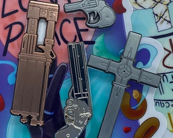 Trigun Metal Pins Millie Meryl Wolfwood Vash