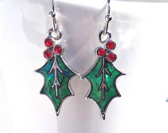KORAS Orecchini a perno natalizi in argento Sterling da donna, orecchini a perno a forma di fiocco di neve, regali di Natale per donne