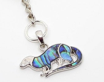 Abalone Shell Otter Keyring / Otter Gifts / Otter Accessories
