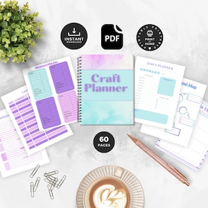 Craft Project Binder, Craft Planner, Craft Project Planner PDF, Craft Show Planner Printable, Sewing Organizer, Hobbies Planner