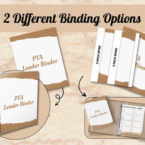 PTA Planner Printable, PTA Binder, Black &amp; White Printable Downloads ...