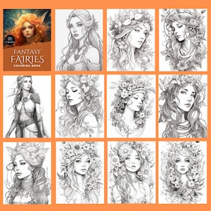 Fantasy Feen Malvorlagen: 31 druckbare Designs (PDF Download)