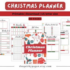 Christmas Planner Printable: MEGA 80-Page Organizer (Digital Download)