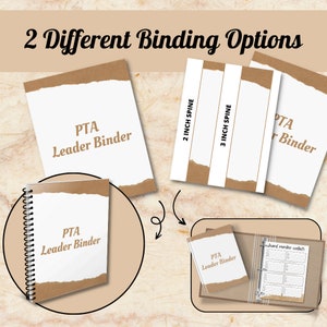 PTA Planner Printable, PTA Binder, Black &amp; White Printable Downloads ...