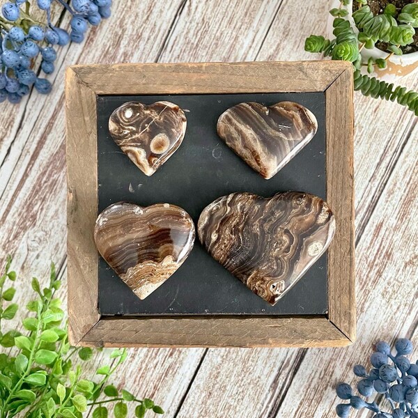 Chocolate Calcite Heart, Chocolate Calcite Crystal, Grounding Crystals, Root Chakra, Crystals for Balance, Root Chakra Alignment, Empowering