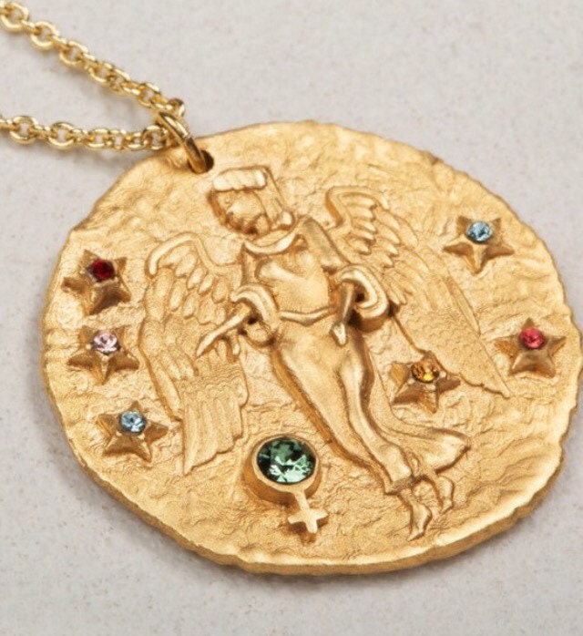 Virgo Zodiac Pendant Necklace - Etsy 