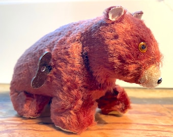 Antique 1940/50's Wind-Up Bear Toy Occupied Japan! Excellent condition cosmetically