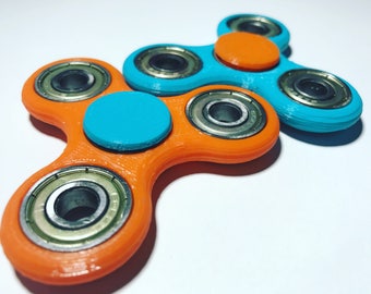 Classic Tri- Spinner Model, 3D Printed Fidget Toy, Fidget Spinner, Finger Spinner, Customized Color