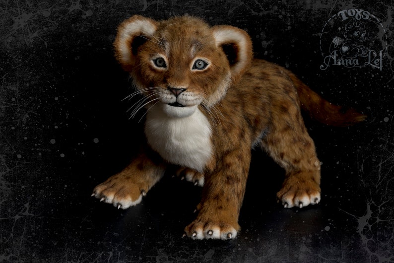 Realistic lion toy Lion cub toy Simba stuffed toy Custom Etsy