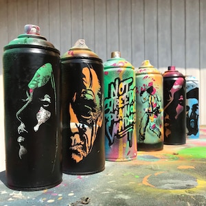 Custom spray painted can, choose your own design