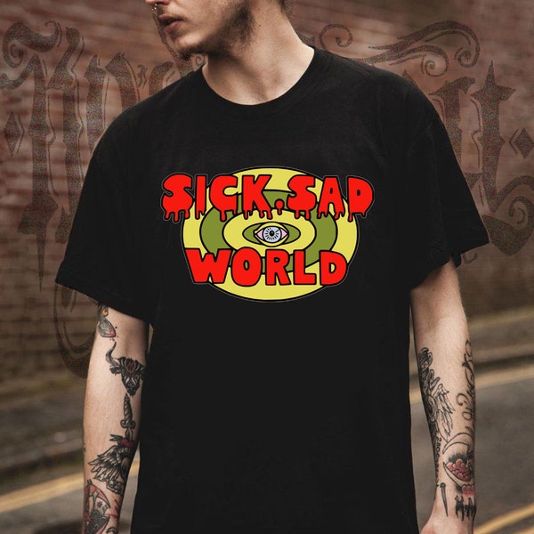 SICK SAD WORLD T-Shirt 90er Jahre Air Hoodie und Shopper-Tasche