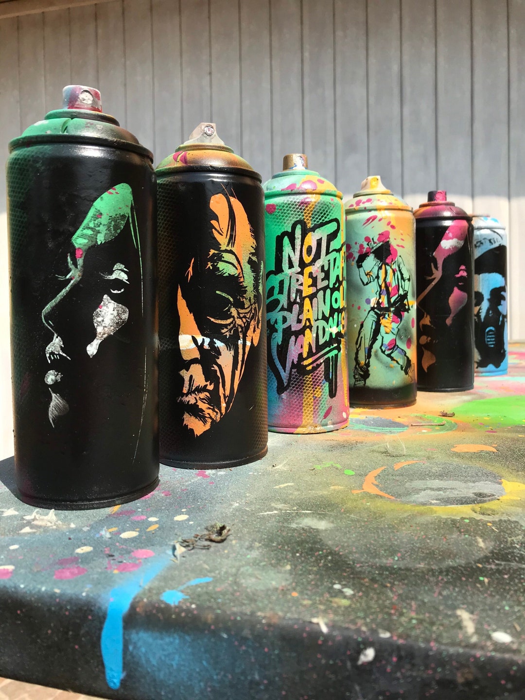 Custom Spray Painted Can, Choose Your Own Design - Etsy