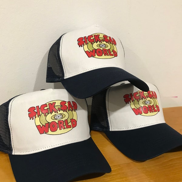 SICK SAD WORLD snapback cap camo or Trucker Daria 90s