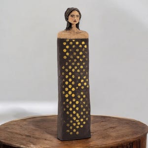 Maestosa scultura a busto di donna / Capolavoro in cartapesta / Originale scultura a busto in cartapesta fatta a mano / Decorazione per la casa