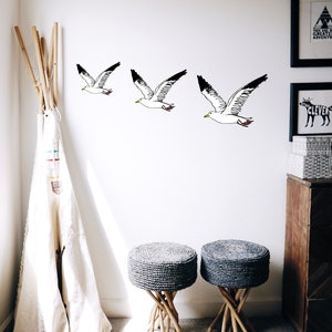 Fliegende Möwen Wandtatz