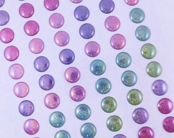 Large Pop Up Dots Glitter Unicorn Rainbow Sheet Sticker Embellishment Scrapbooking Journals Stickers Pink Blue Green Purple Puffy crafts