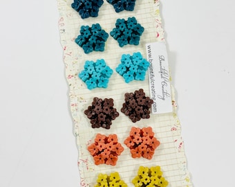 Prima Flowers Arco Iris Collection 16 polymer clay flowers bunches 544355 Floral Scrapbooking Embellishment Crafts craft flowers cabochon