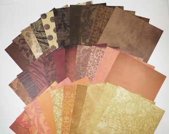 Paper Studio 6x6 Tattered and Worn SAMPLER Paper Pack 30 designs Assortment No 121 craft origami scrapbooking craft scrapbook embellishment
