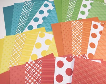 Paper Studio 6x6 The Basics SAMPLER Paper Pack 30 designs Assortment No 119 craft origami scrapbooking craft scrapbook embellishment