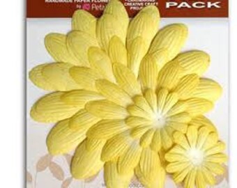 Mulberry Street Giant Daisy Layers Value Pack Yellow Flora Doodles Expressions Embellishments 1320004 Scrapbooking applique sale