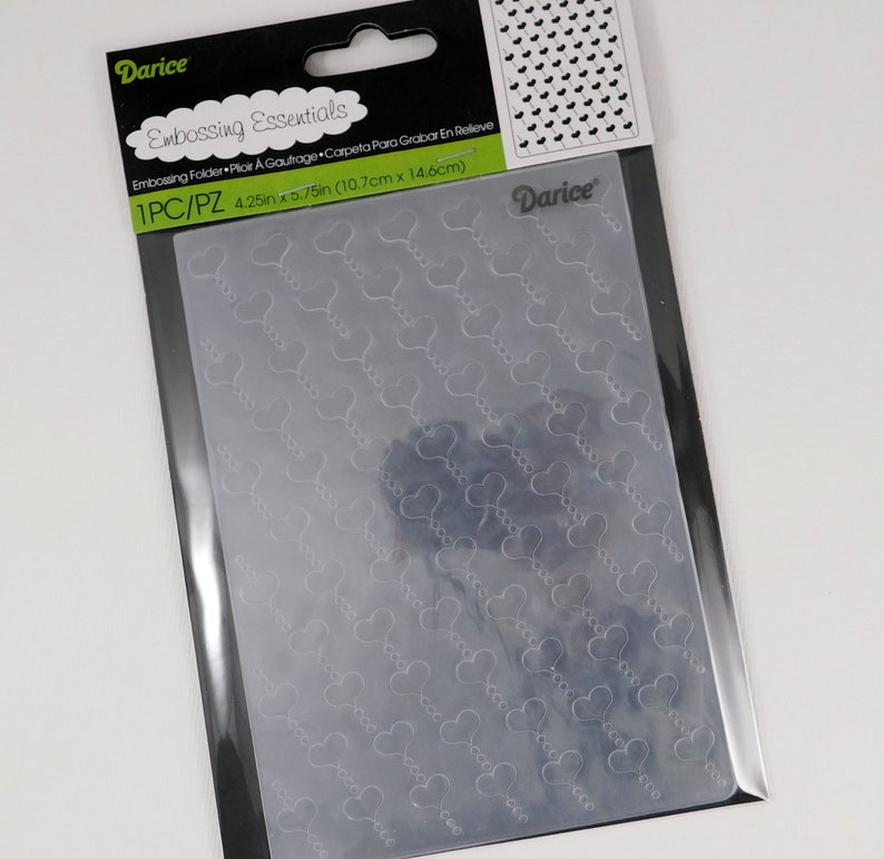 Darice Embossing Essentials Embossing Folder Hearts Diagonal Etsy