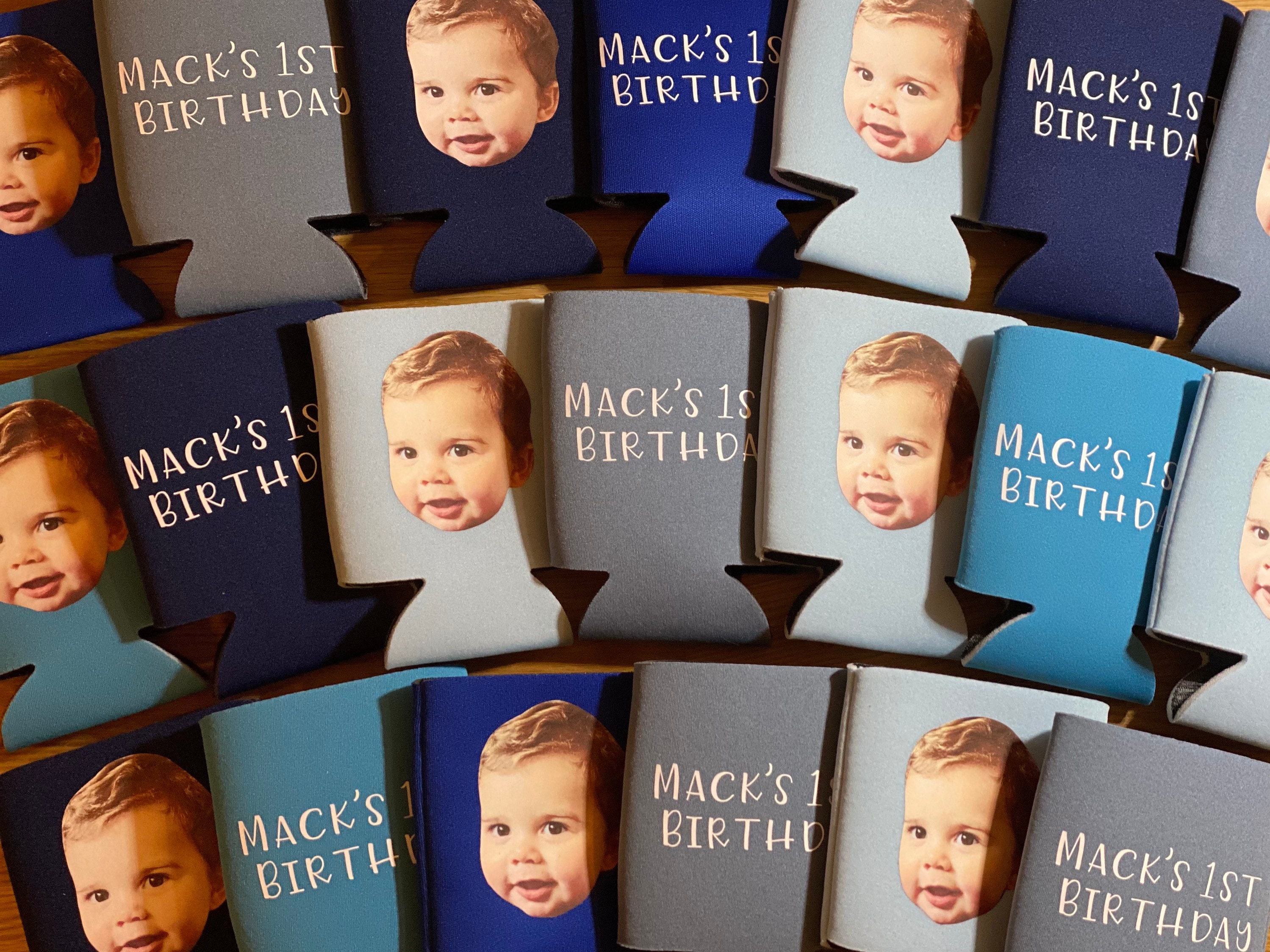 First birthday one wild one 1st bday party double sided party favors can covers can cooler funny party decor photo gifts