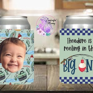 Reeling in the big one, first birthday, oFISHally one, fishing birthday, birthday decor, first birthday, party favors, can cover, can cooler