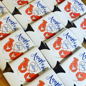 Bach parties, bachelorette party, bachelorette trip, Maine, lobster, bachelorette weekend, bride to be, party favors, can covers