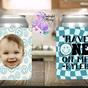 First birthday, party favors, 1st birthday party, birthday boy, have ONE on me, can covers, can cooler, funny party decor, photo gifts