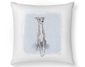 Winter Hound Cushion Cover | Greyhound | Whippet | Italian Greyhound