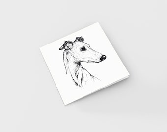 Gavia greeting card | Whippet | Greyhound | Italian Greyhound
